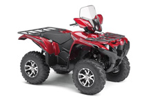 New 2017 YAMAHA GRIZZLY EPS 4WD LE CRIMSON METALLIC W/ ALUMINUM WHEELS Cold Weather Warrior – Grizzly EPS Limited Edition: Confronting and conquering cold temps in comfort and style with a heated seat, thumb warmer and more.